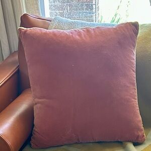 Creative Co-Op Pink Velvet Accent Pillow